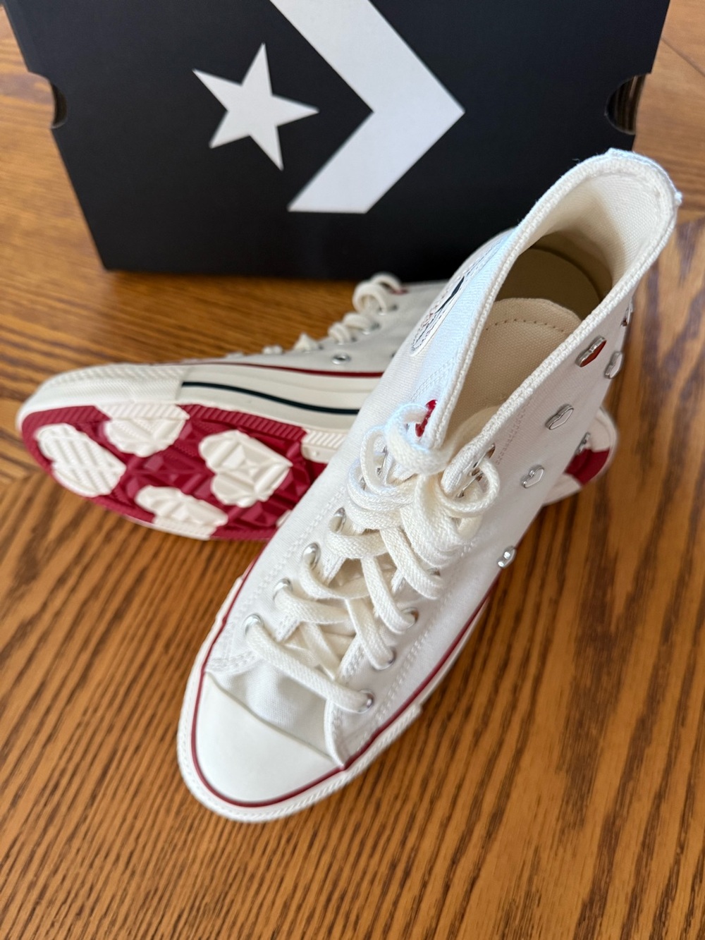 Converse Chuck Taylor All Star High-Top Sneakers - Hearts - Picture 12 of 13